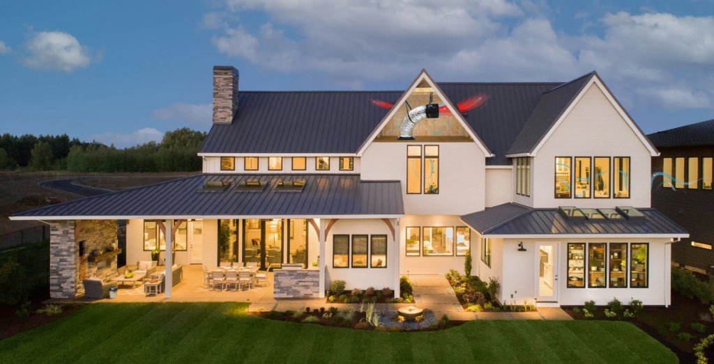 Whole house fan improving indoor air quality in a Treasure Valley home